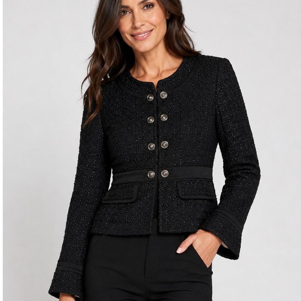 Black House White Market Metallic Tweed Jacket